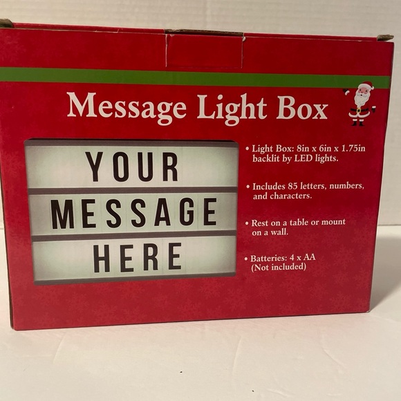LED Message Light Box 8”x6” New - Picture 2 of 3